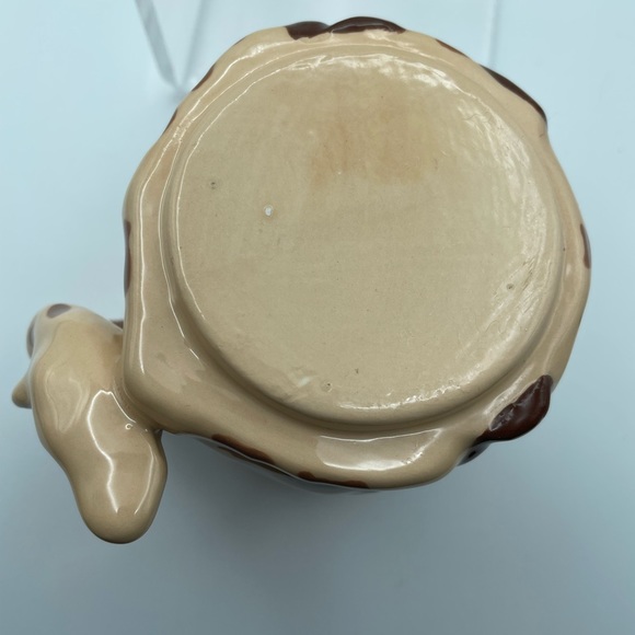 Handmade, giraffe mug, yellow and brown color - Picture 9 of 9